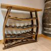 Oak Barrel Stave & Oak Wood Wine Rack Holder
